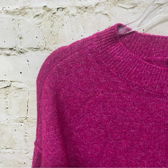 Vince Camuto Pink Soft Mock Neck Pullover Sweater - Picture 2 of 6